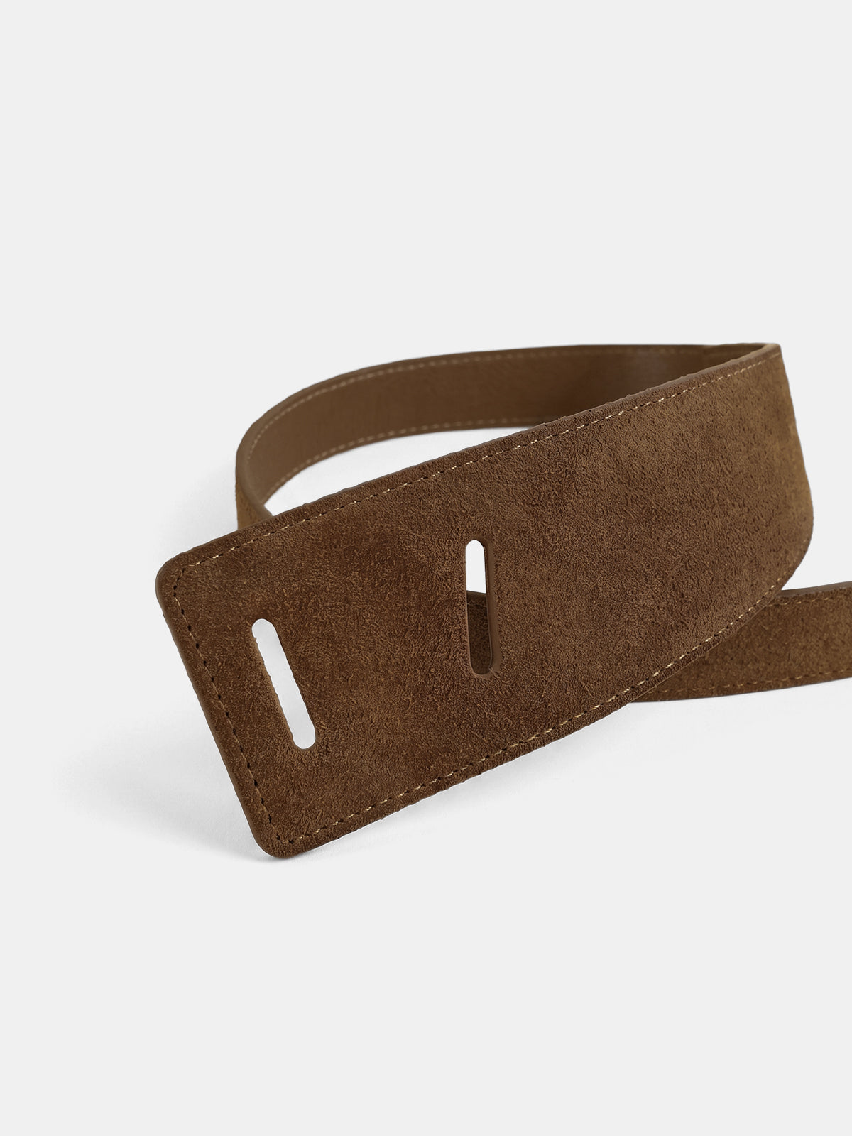 Wide Suede Effect Knot Buckle Belt Adjustable Waist Cincher