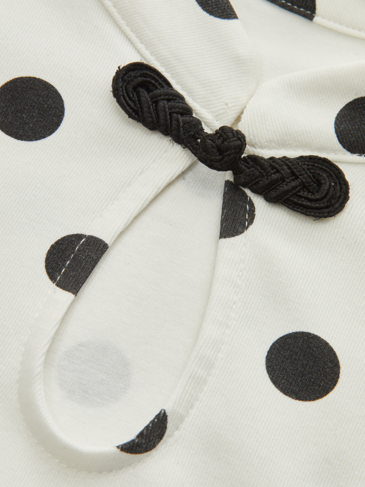 Polka Dot Mandarin Collar Short Sleeve Blouse Casual Lightweight Top