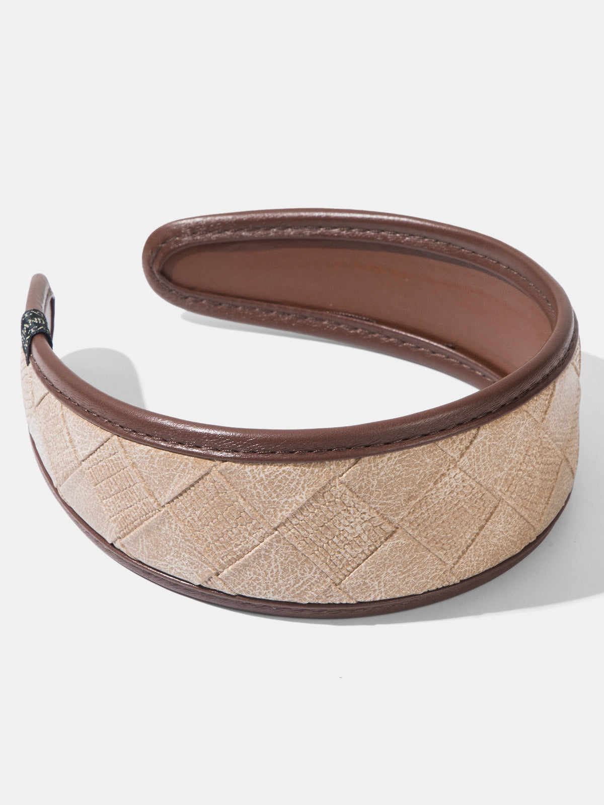 Woven Faux Leather Headband for Women, Stylish Hair Accessory