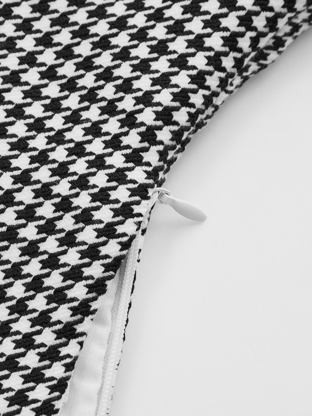 Houndstooth Spliced Collared Blouse for Women, Trendy Fall Top