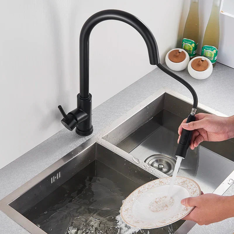 koadclo | Kitchen Tap with Touch Sensor and Pull Out Spray