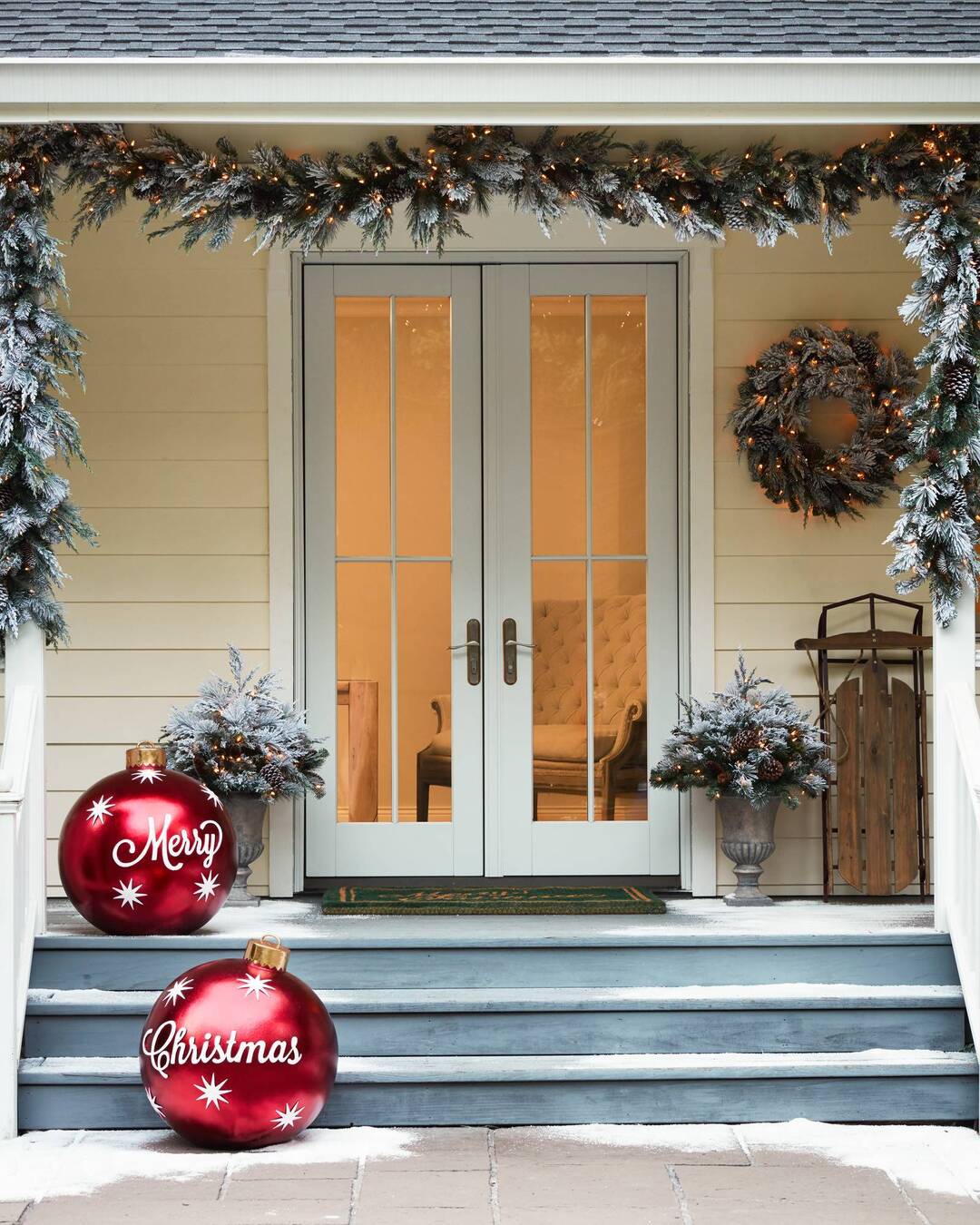Koadclo | Inflatable Christmas Decoration Ball – Outdoor PVC Lighted Ornament