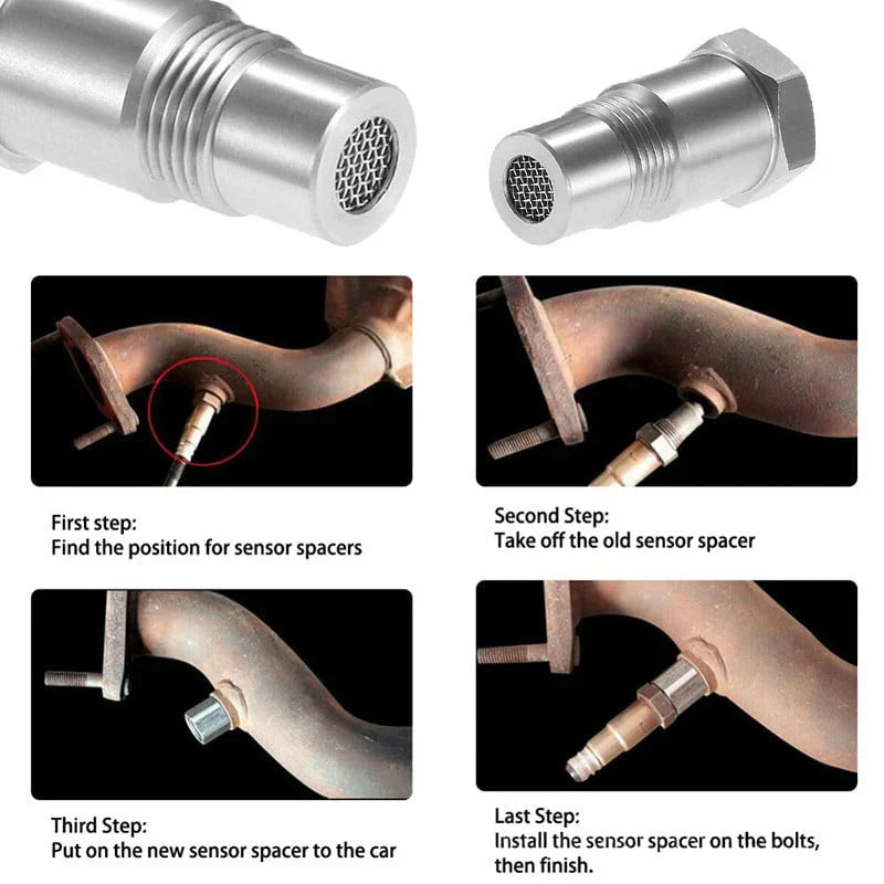 Koadclo | O2 Oxygen Sensor Adapter M18×1.5 CEL Fix Check Engine Light Eliminator