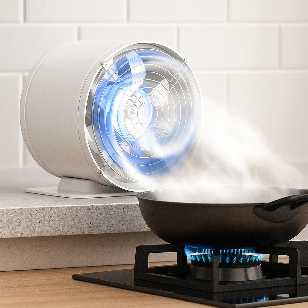 koadclo | Silent Extractor Fan - Wall Metal Kitchen Air Vent