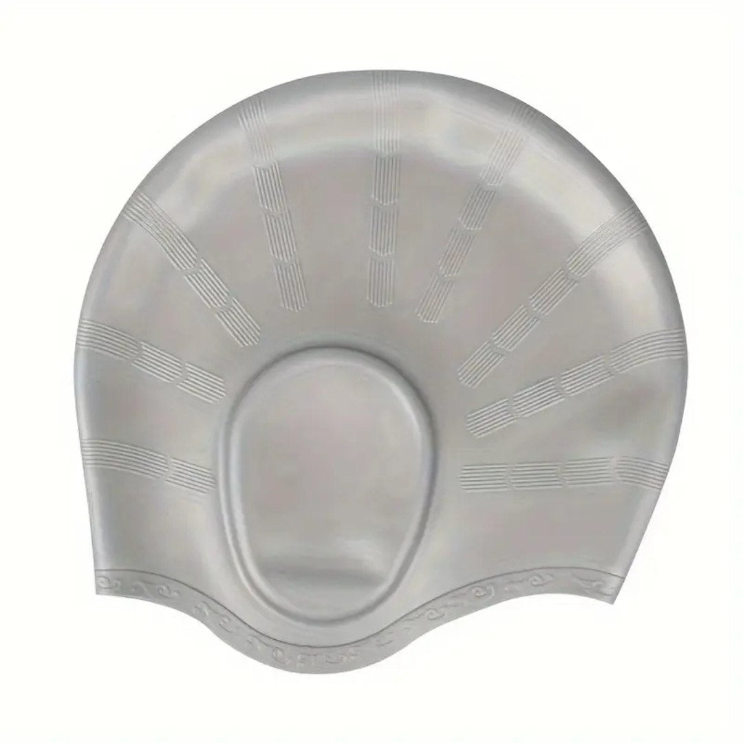 Koadclo | HydroFit – Silicone Swim Cap with Ear Protection – Reusable Waterproof Swimming Cap