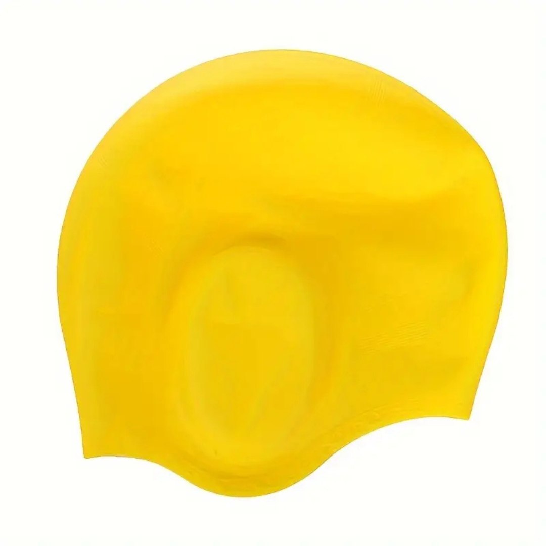 Koadclo | HydroFit – Silicone Swim Cap with Ear Protection – Reusable Waterproof Swimming Cap