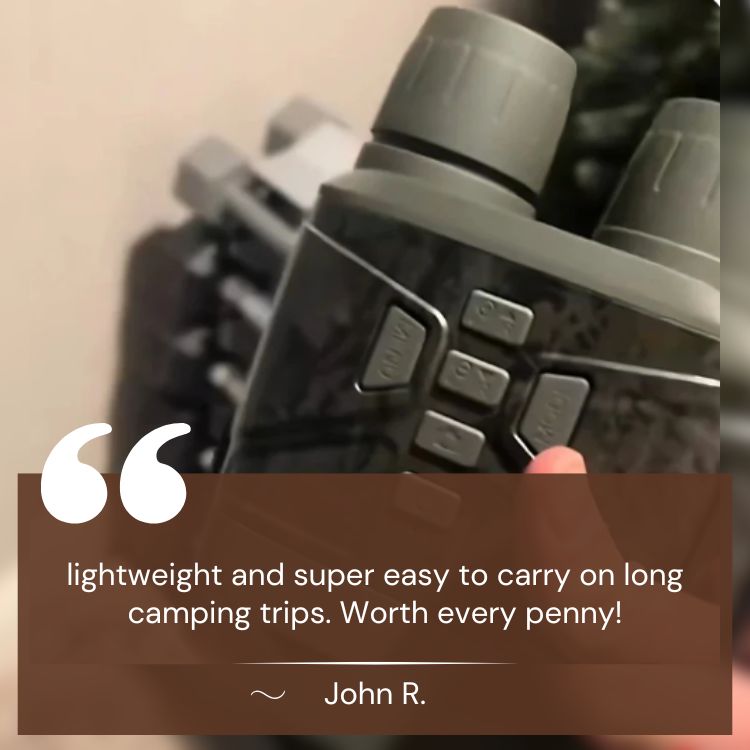 Amtn Club | OptiClear Night Vision Binoculars – 1000ft Infrared, HD Display for Hunting & Surveillance