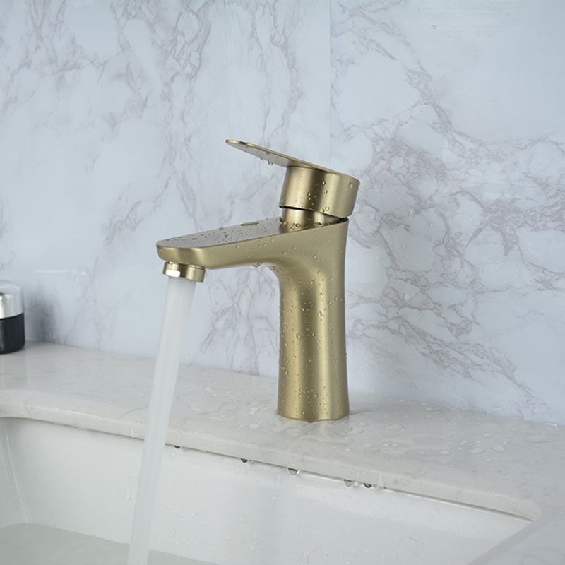 Koadclo | Modern Basin Tap - Monochrome Center Mount Low Arc Bathroom Faucet