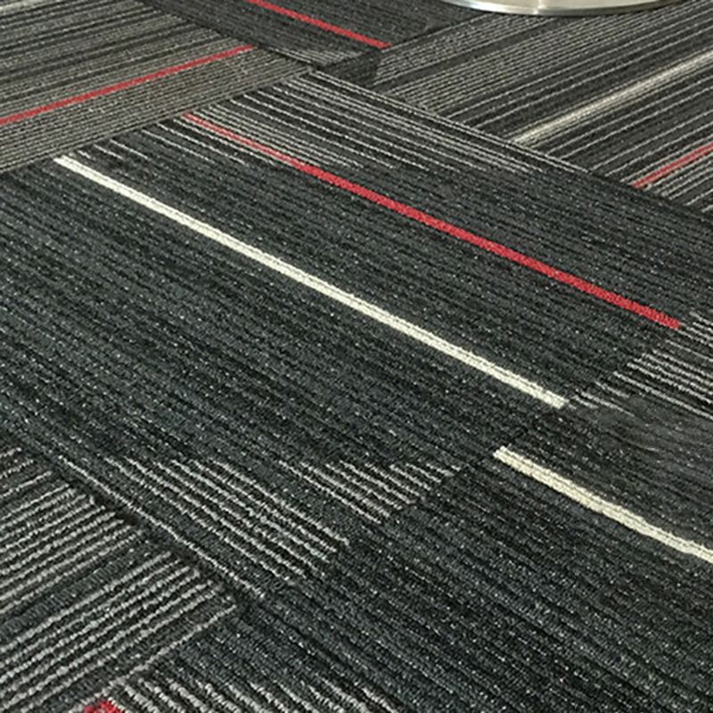 Koadclo | Dark Color Level Loop Carpet Tile – Non-Slip Self-Adhesive Indoor Office Carpet Squares