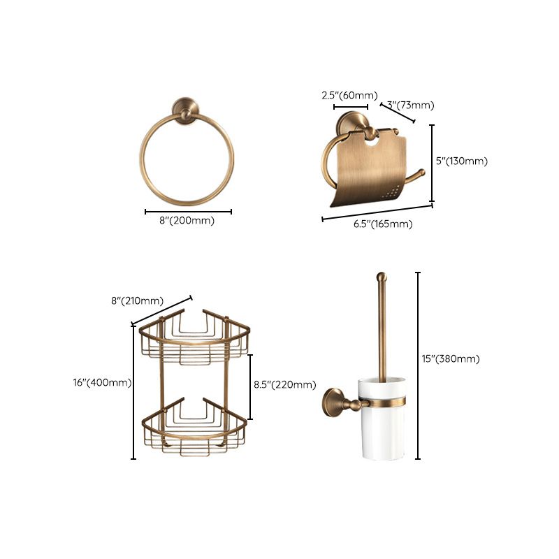 Koadclo | Vintage Bronze Bathroom Set - Traditional Bathroom Accessories