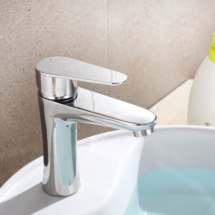Koadclo | Modern Basin Tap - Monochrome Center Mount Low Arc Bathroom Faucet