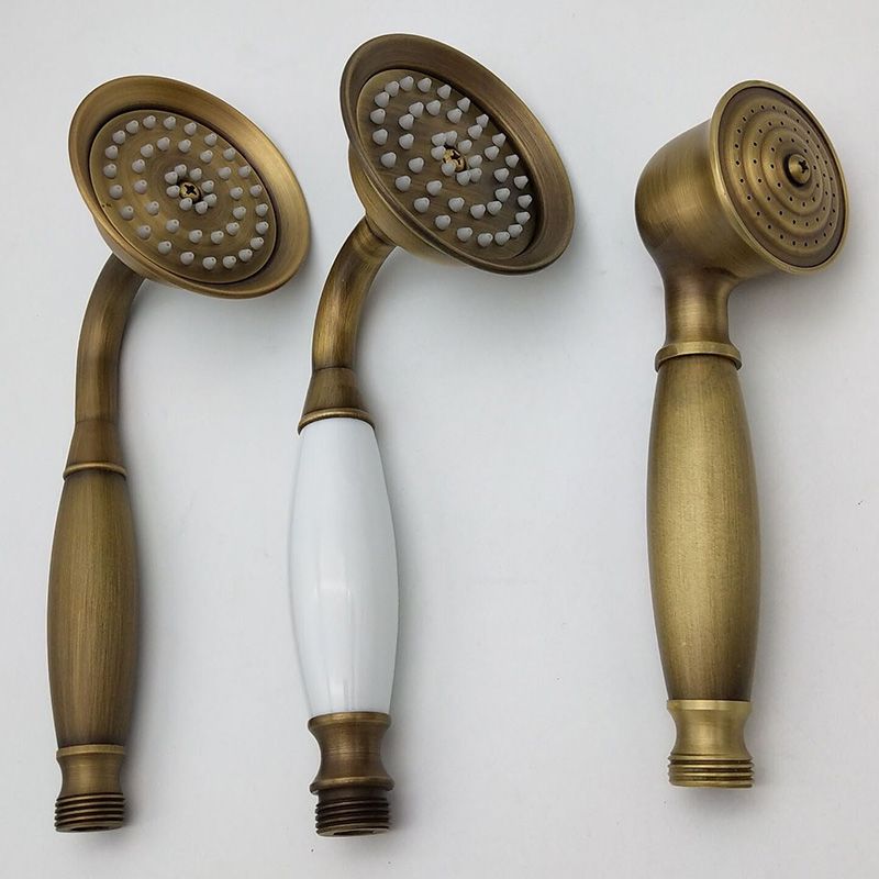 Koadclo | Traditional Handheld Shower Head with Hose - Polished Brass Wall Mounted