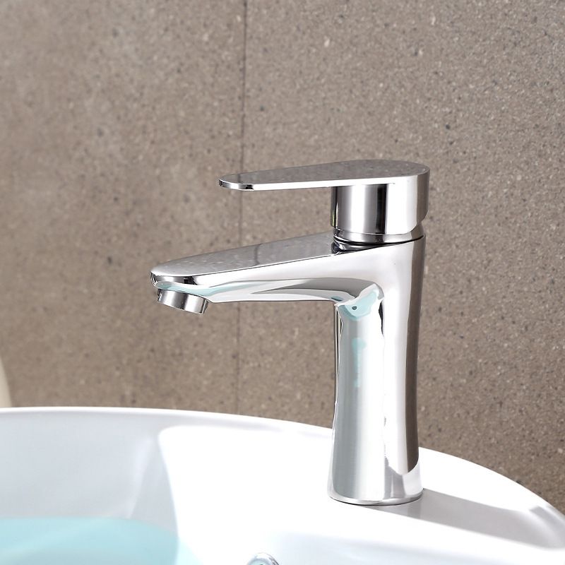 Koadclo | Modern Basin Tap - Monochrome Center Mount Low Arc Bathroom Faucet
