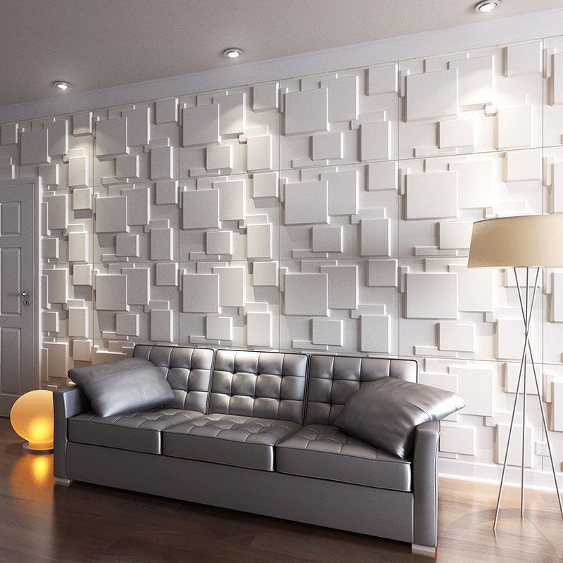 Koadclo | Square Interior Wall Cladding – Peel and Stick Texture Effect Wall Panels