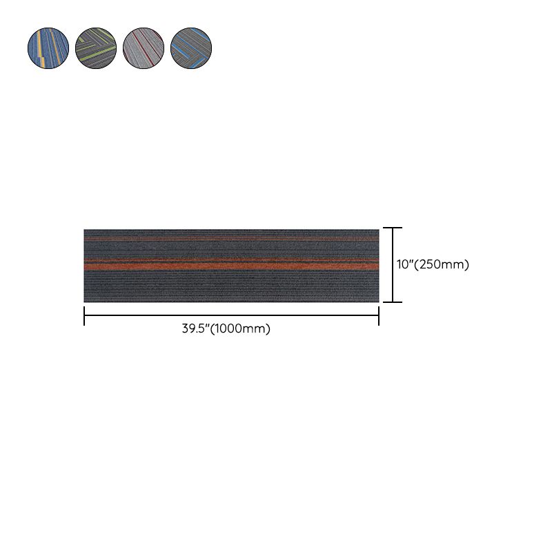 Koadclo | Dark Color Level Loop Carpet Tile – Non-Slip Self-Adhesive Indoor Office Carpet Squares