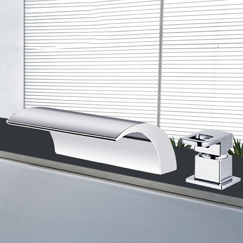 Koadclo | Modern Brass Roman Bathtub Faucet - Waterfall Spout