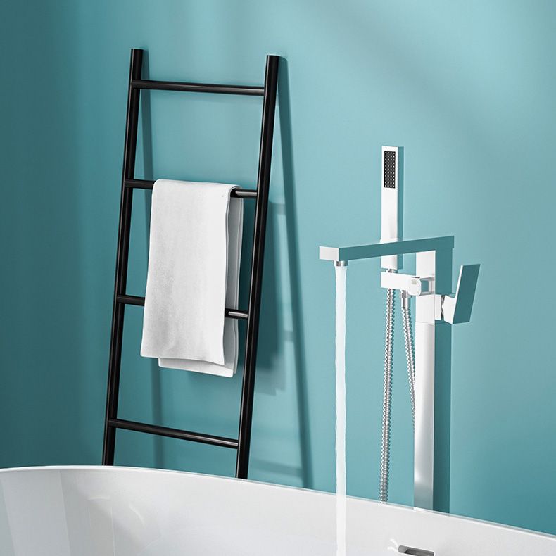 Koadclo | Modern Freestanding Bathtub Faucet - Copper Floor Mounted