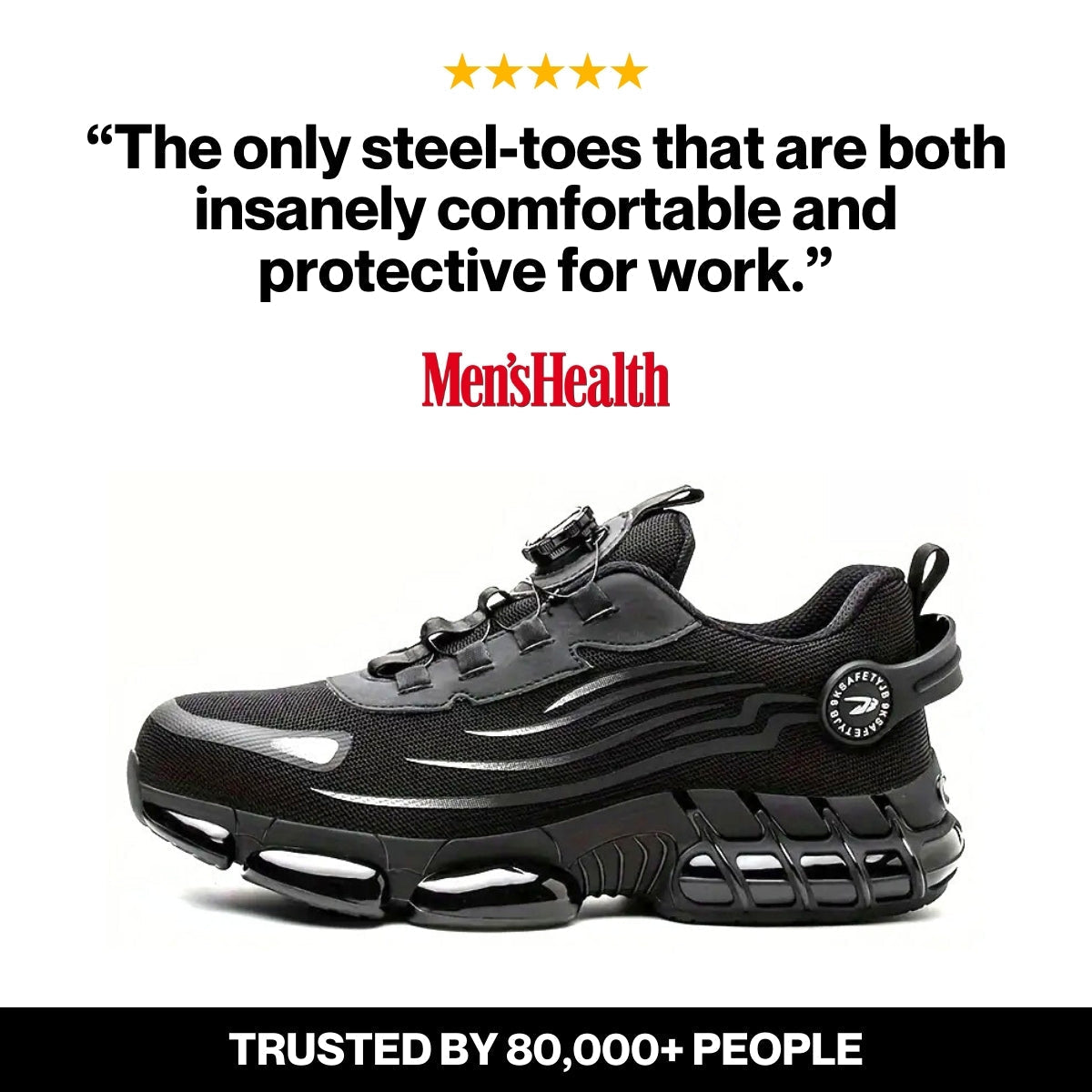 Axon - Healthy & Protective Steel Toe Sneakers Black Friday