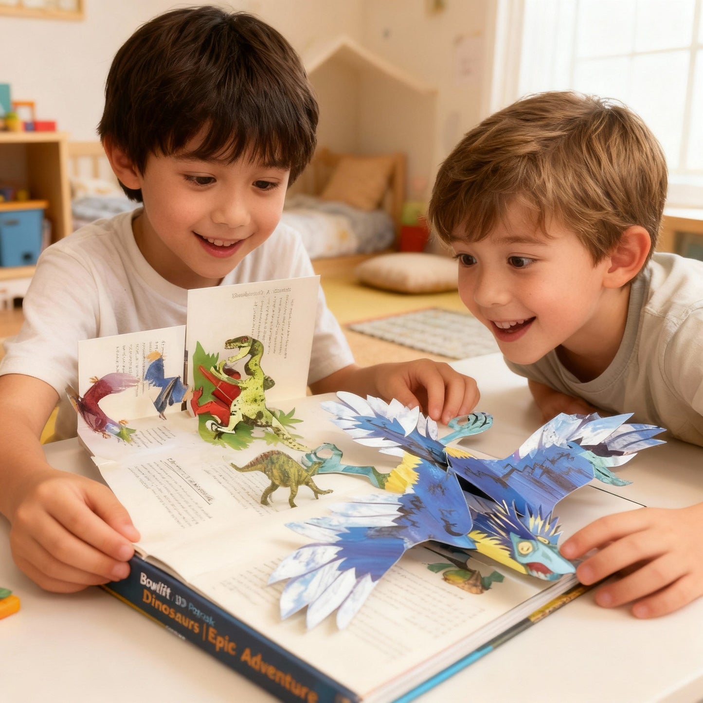 Koadclo | 3D Pop-up Book Dinosaurs – Interactive Pop-Up Book for Kids with Prehistoric Scenes