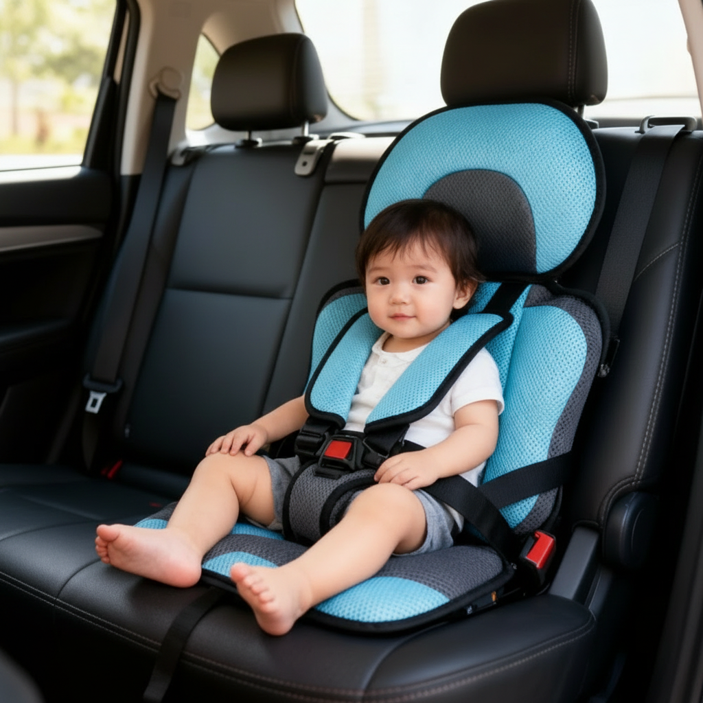 Koadclo | Portable & Foldable Child Car Booster Seat – Compact Travel Booster Cushion for Kids
