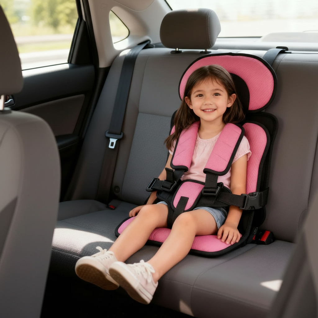 Koadclo | Portable & Foldable Child Car Booster Seat – Compact Travel Booster Cushion for Kids