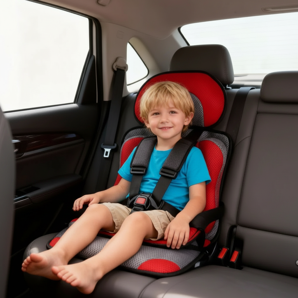 Koadclo | Portable & Foldable Child Car Booster Seat – Compact Travel Booster Cushion for Kids