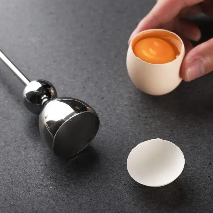 Koadclo | Stainless Steel Egg Opener - Precise Opening with Tapping Effect