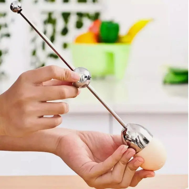 Koadclo | Stainless Steel Egg Opener - Precise Opening with Tapping Effect