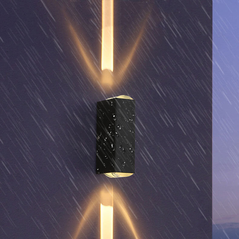 koadclo | Modern Waterproof LED Outdoor Wall Light – Rectangular Up/Down Aluminum Fixture