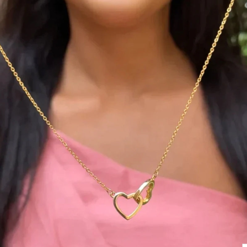 Koadclo | Heart Necklace with Rotating Rose Gift Box – Romantic Jewelry Set for Her