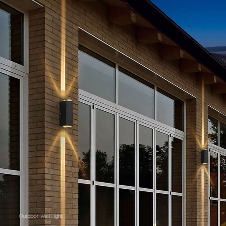 koadclo | Modern Waterproof LED Outdoor Wall Light – Rectangular Up/Down Aluminum Fixture