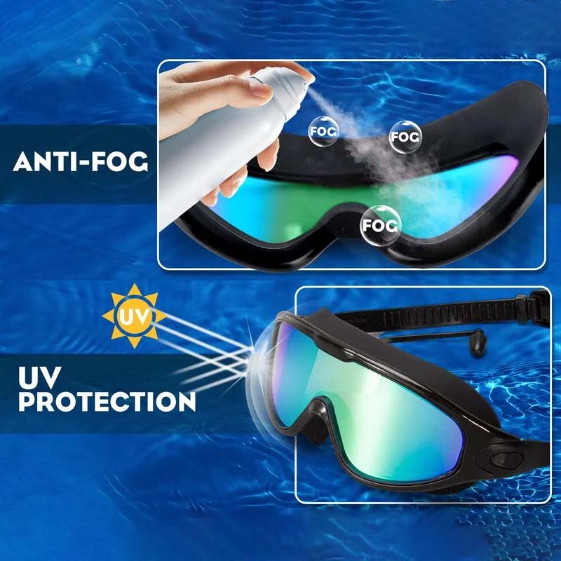 koadclo | Wide View Anti-Fog Swim Goggles – Clear Vision for Swimming Training