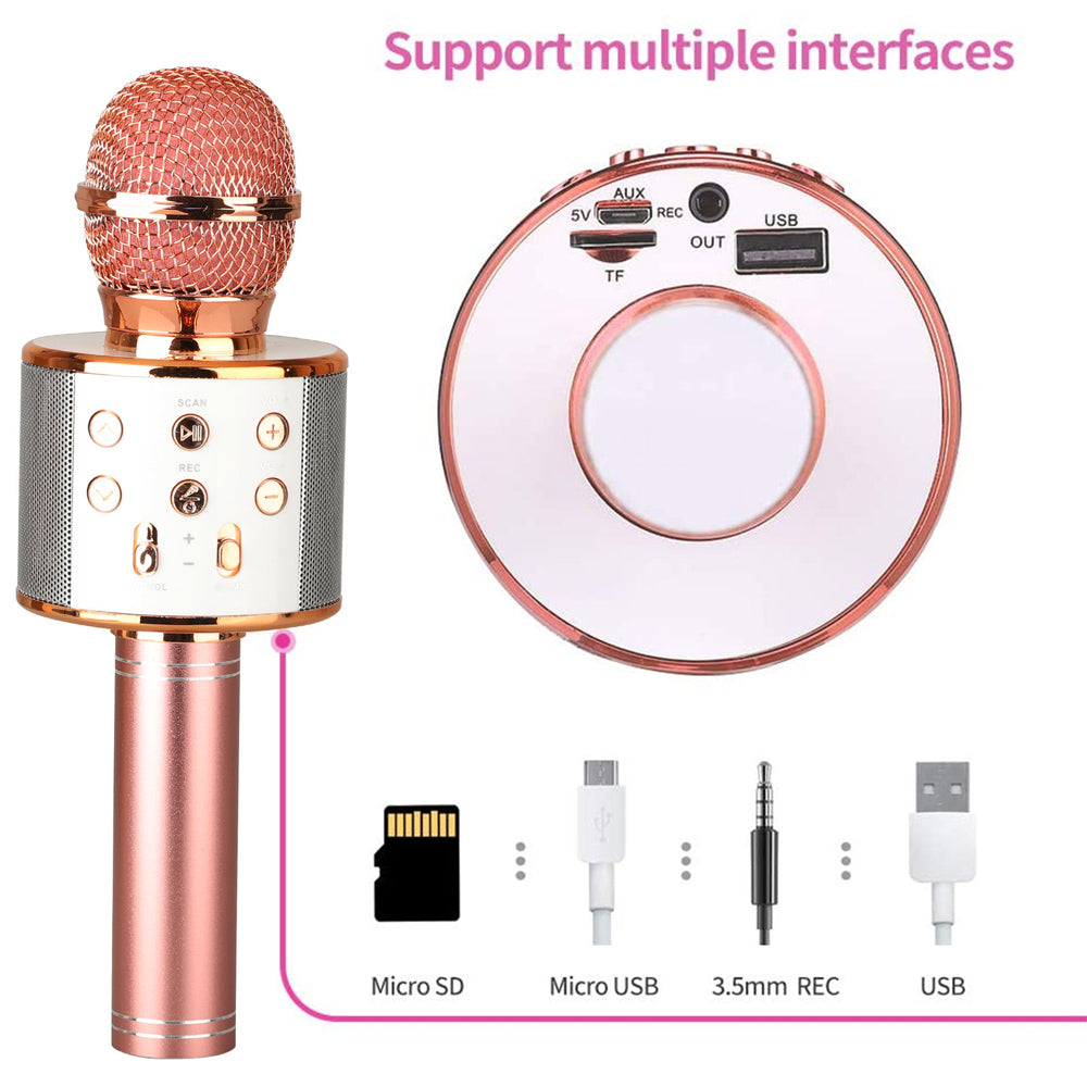 Koadclo | Rechargeable Wireless Bluetooth Karaoke Microphone