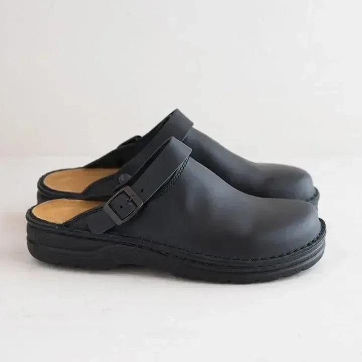 koadclo | Leather Slip On Clogs for Men and Women