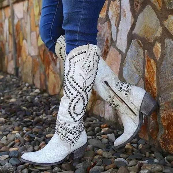 Ornella | Women’s Western-Inspired Knee-High Boots