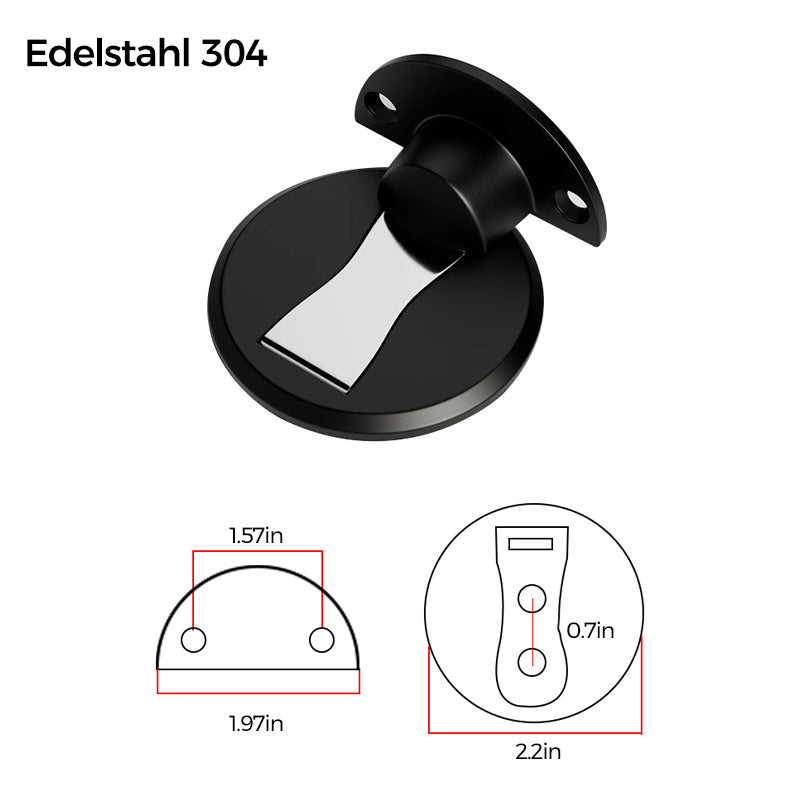 koadclo | Invisible Magnetic Door Stop – Stainless Steel Hidden Door Holder