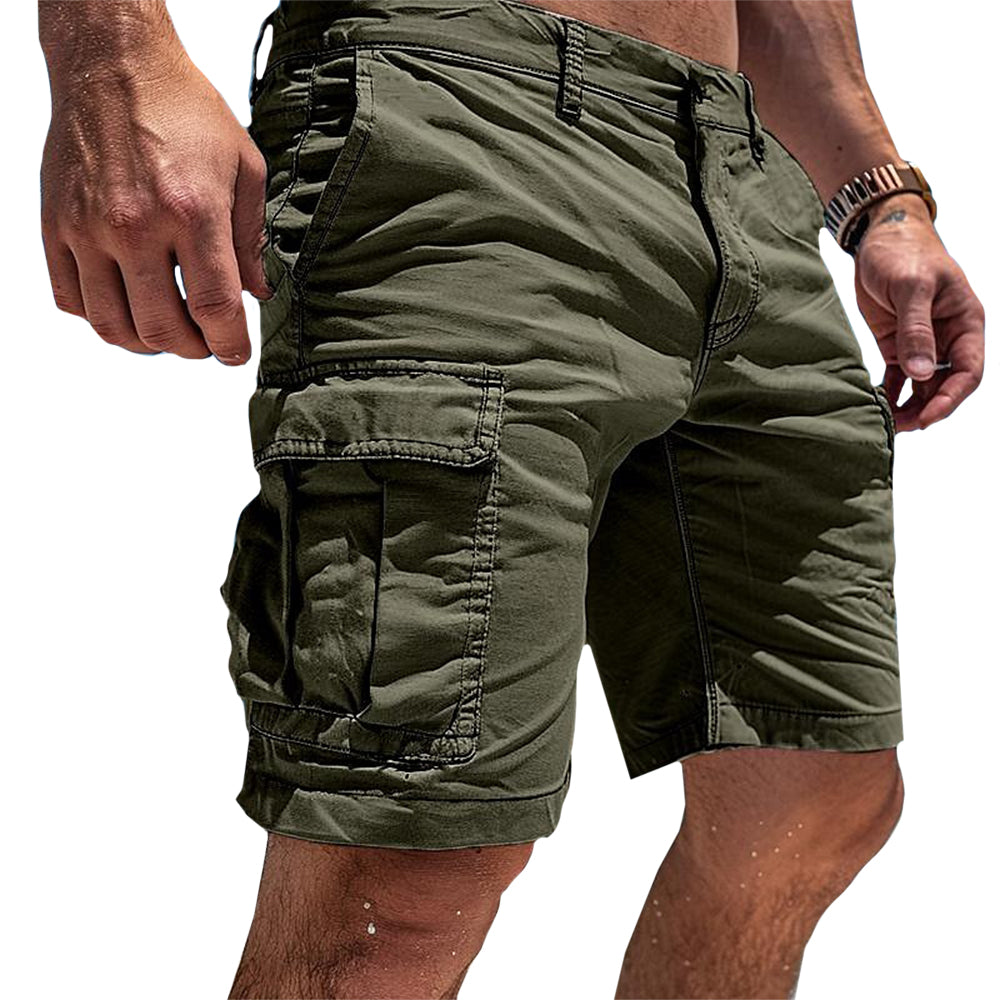 koadclo | Cotton Cargo Shorts with Pockets for Men