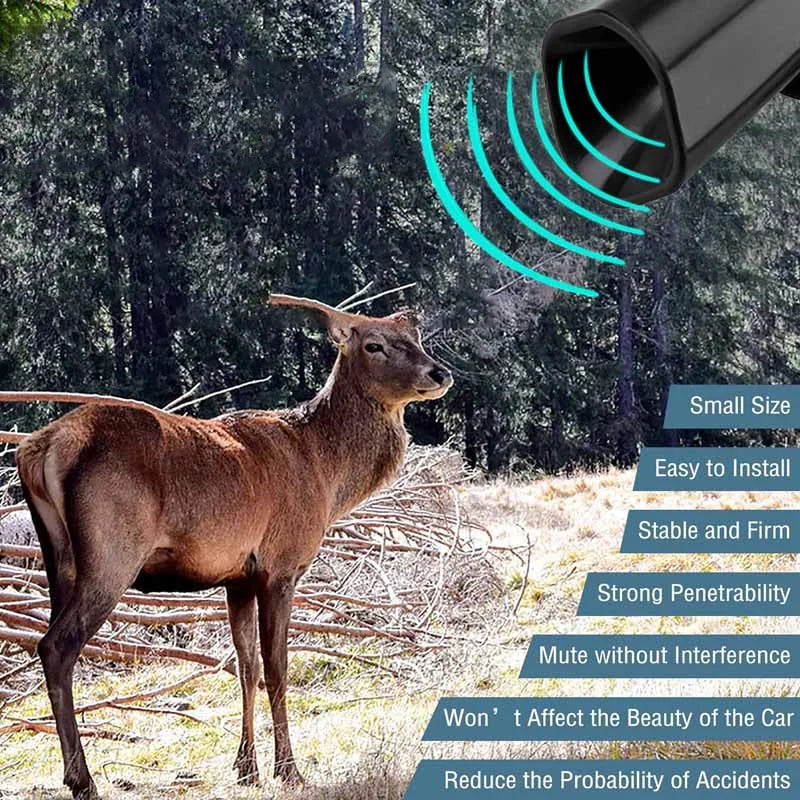 koadclo | Ultrasonic Deer Warning Signal Whistle Device for Car – Animal Alert Safety Tool