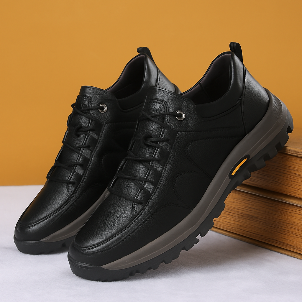 koadclo | Walking Shoes - Leather Arch Support for Men