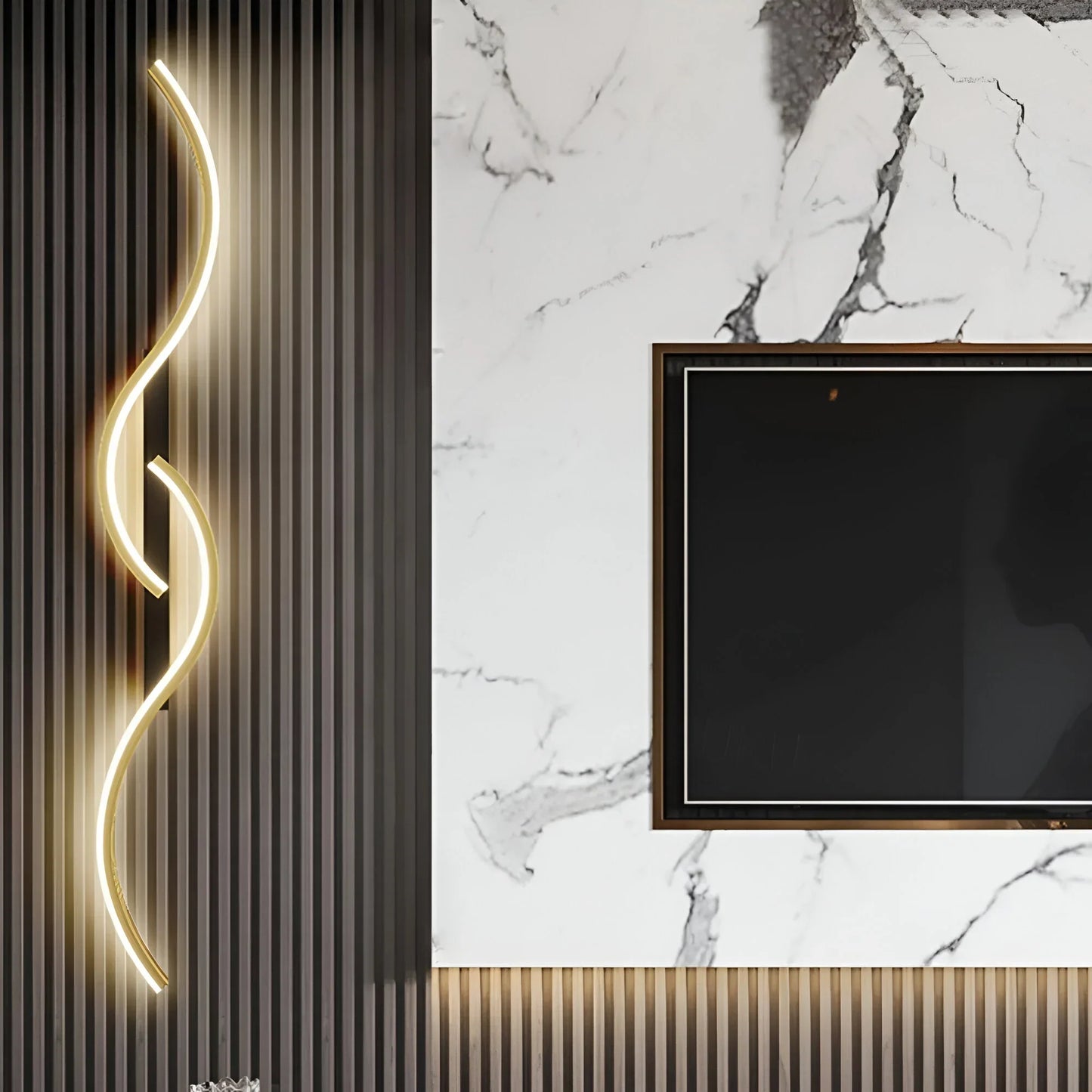 Koadclo | Modern Curved Wall Light for Indoor Ambient Illumination