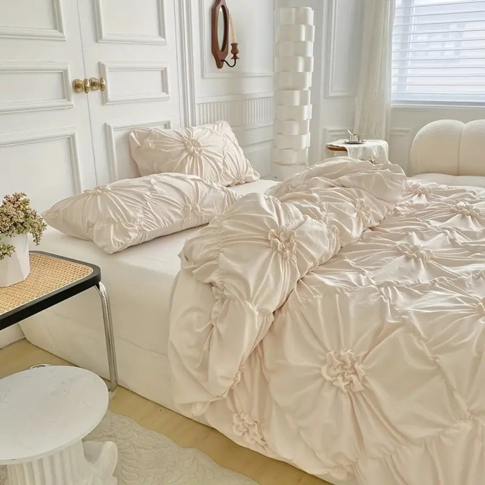koadclo | Duvet Cover Set - Pinch Pleat Floral Design