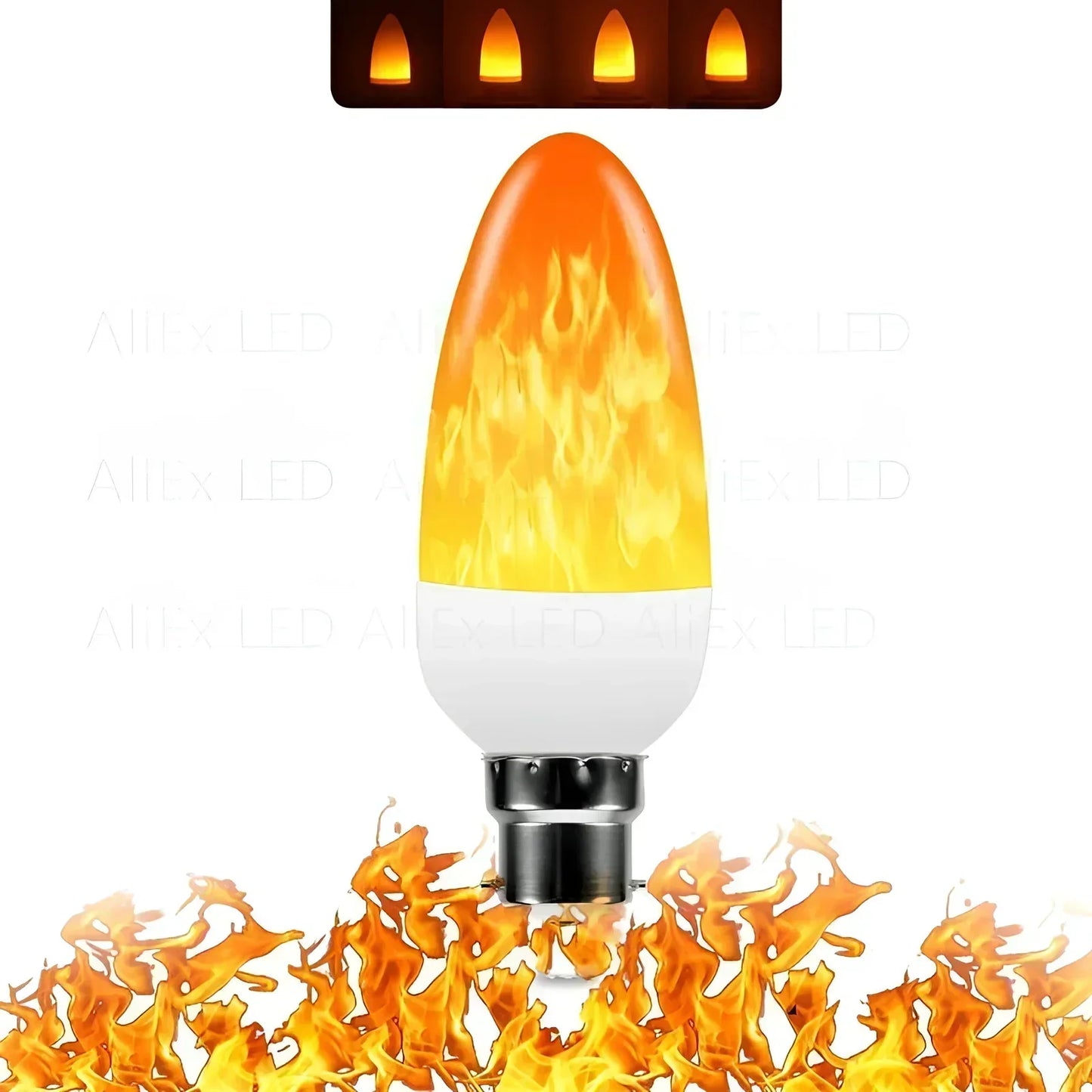 Koadclo | Flame Effect LED Lamp – 9W Realistic Fire Light for Home Ambiance