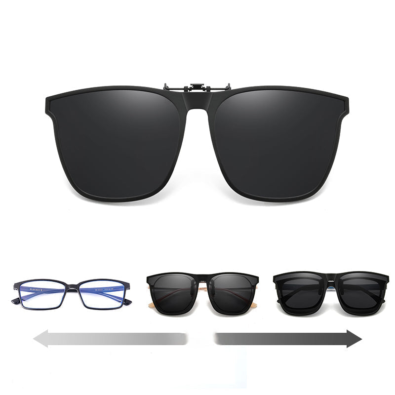 Amtn Club | New Polarized Clip-On Folding Sunglasses – Over Glasses Flip-Up Lens