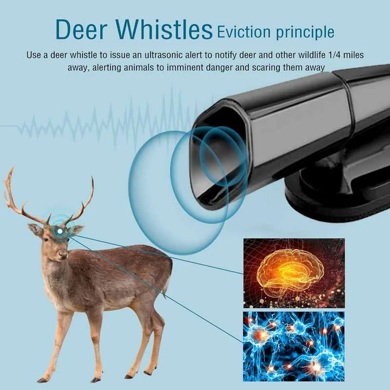 koadclo | Ultrasonic Deer Warning Signal Whistle Device for Car – Animal Alert Safety Tool