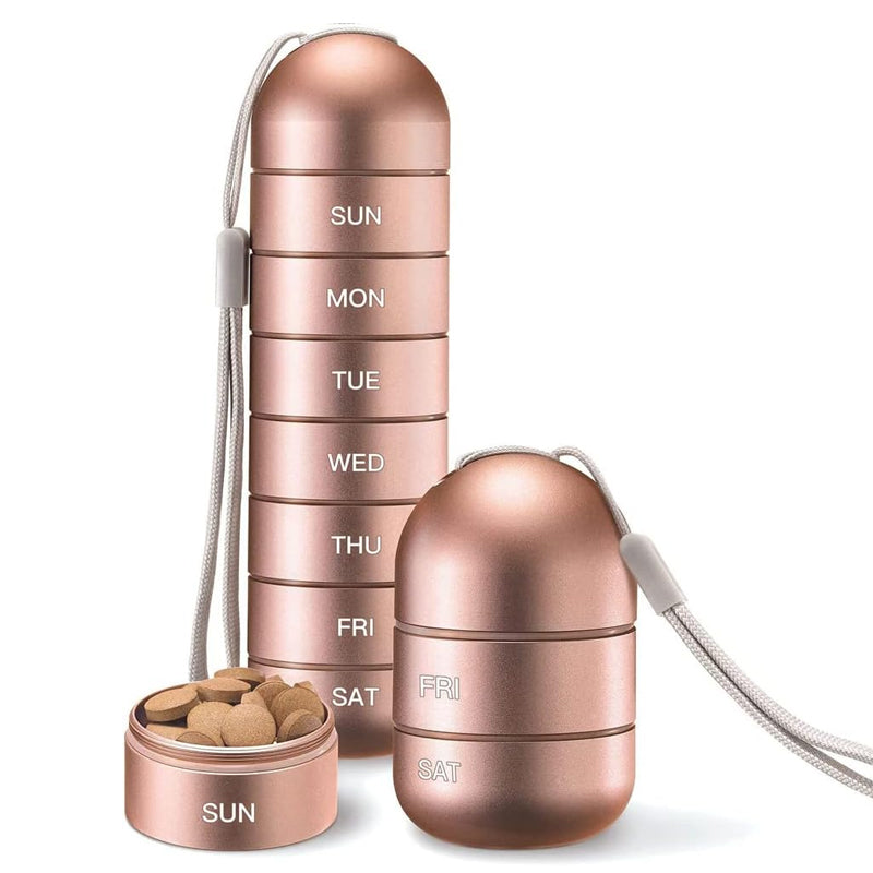 Koadclo | 7-Day Portable Pill Organizer for Travel