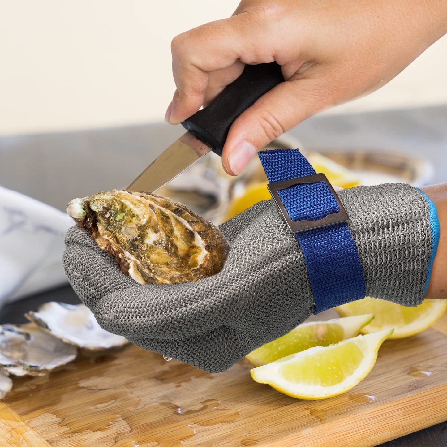 Koadclo | Food Grade Stainless Steel Mesh Metal Glove – Cut Resistant Safety Glove for Kitchen