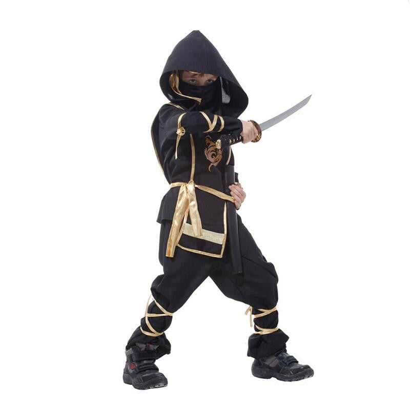 Koadclo | Boys Ninja Halloween Costume Set – Complete Kids Outfit with Mask & Belt