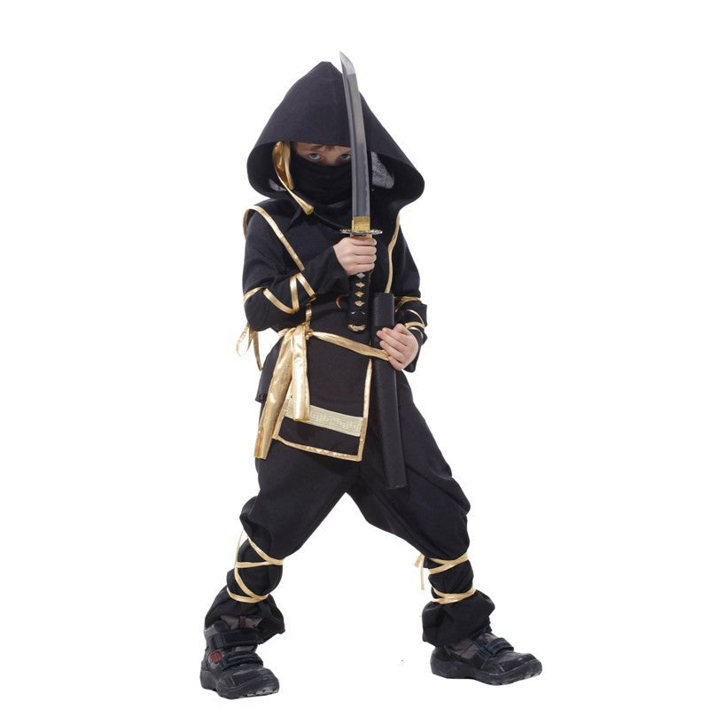 Koadclo | Boys Ninja Halloween Costume Set – Complete Kids Outfit with Mask & Belt