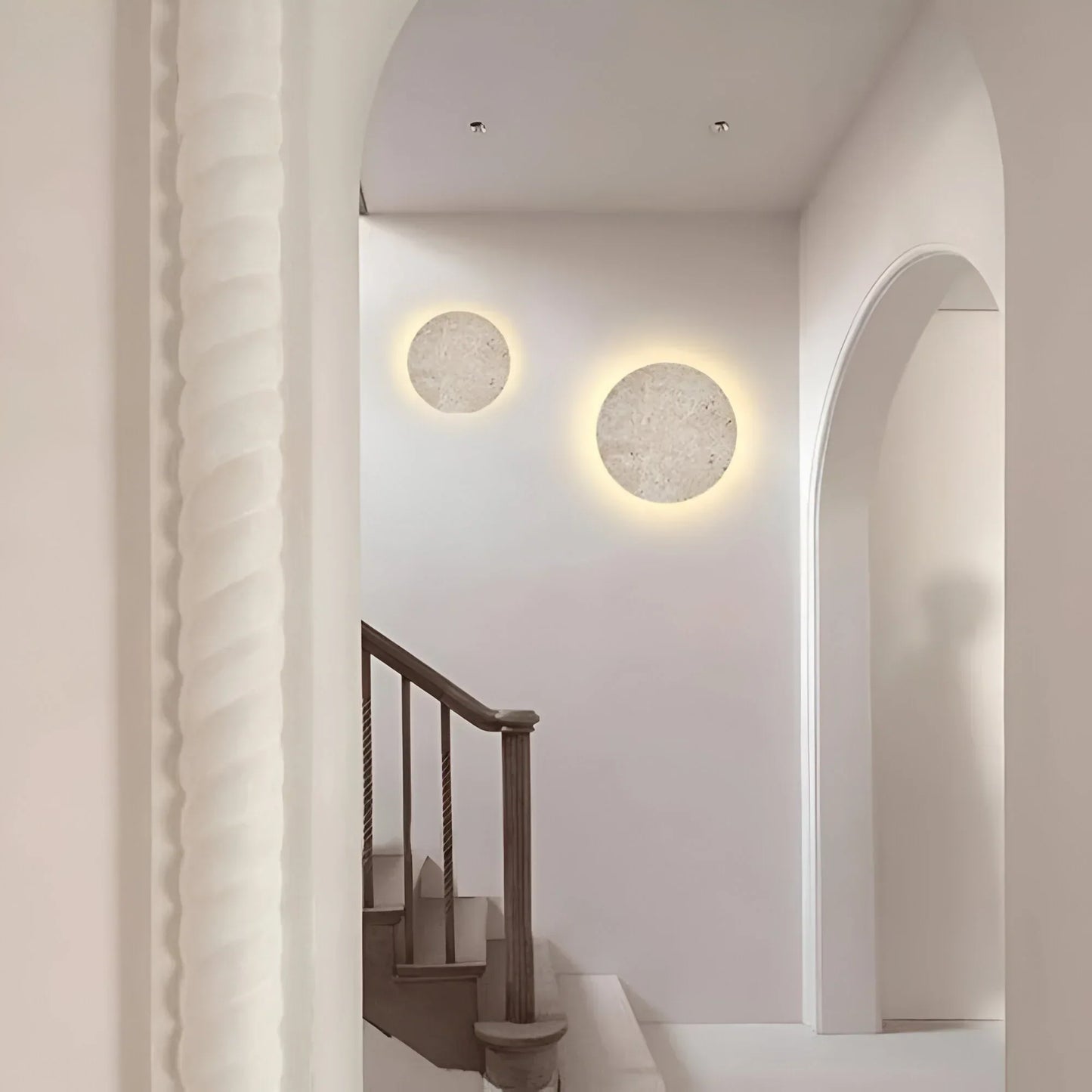 Koadclo | TerraLume - Round Stone Wall Light