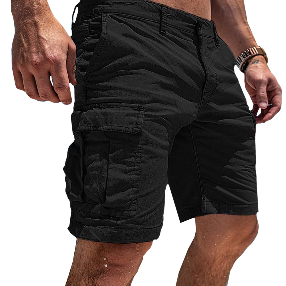 koadclo | Cotton Cargo Shorts with Pockets for Men